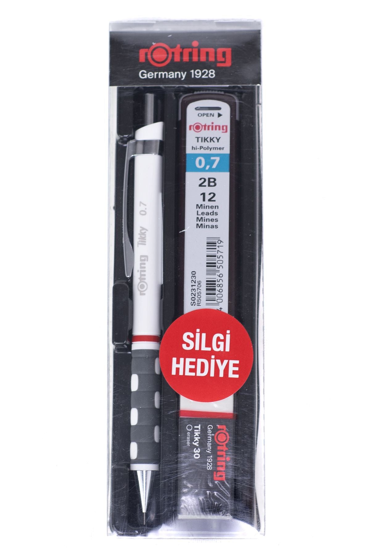 Oppland Kırtasiye Rotring Tikky 2B Uçlu Kalem Orijinal Silgi Hediyeli 0.7 mm Ergonomik Dayanıklı Set