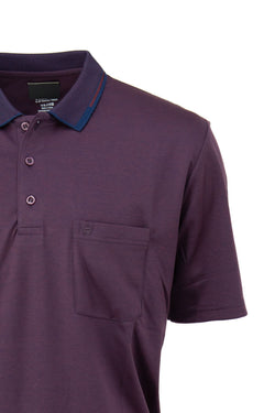 Erkek Polo Yaka Cepli Kısa Kollu Tam Kalıp Premium Pamuklu Merserize Interlok Kumaş T-shirt