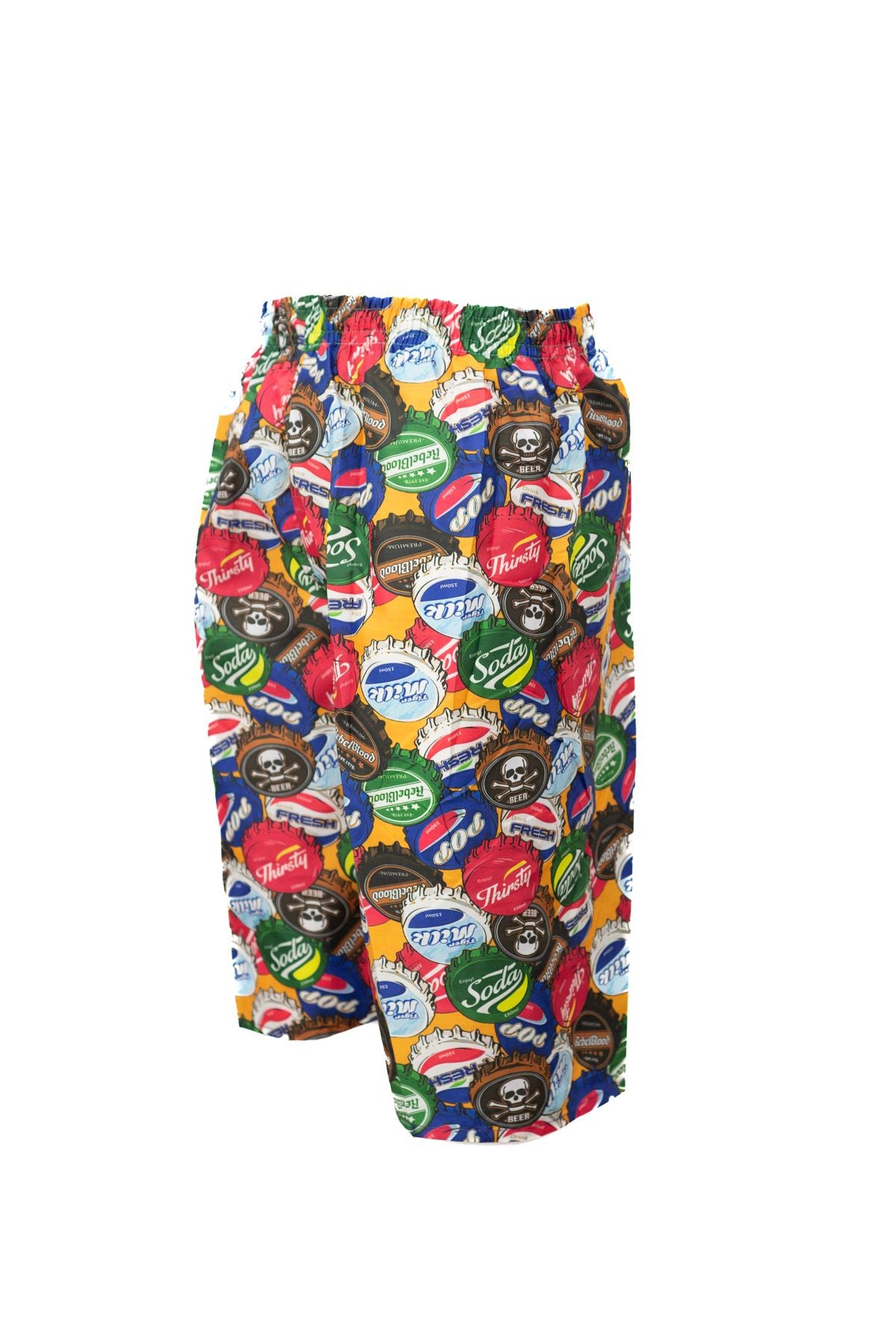 Erkek Deniz Havuz Şortu Kapri Astarlı Beli Lastikli Bağcıklı Cepli SuTutmayan Hafif Kumaş