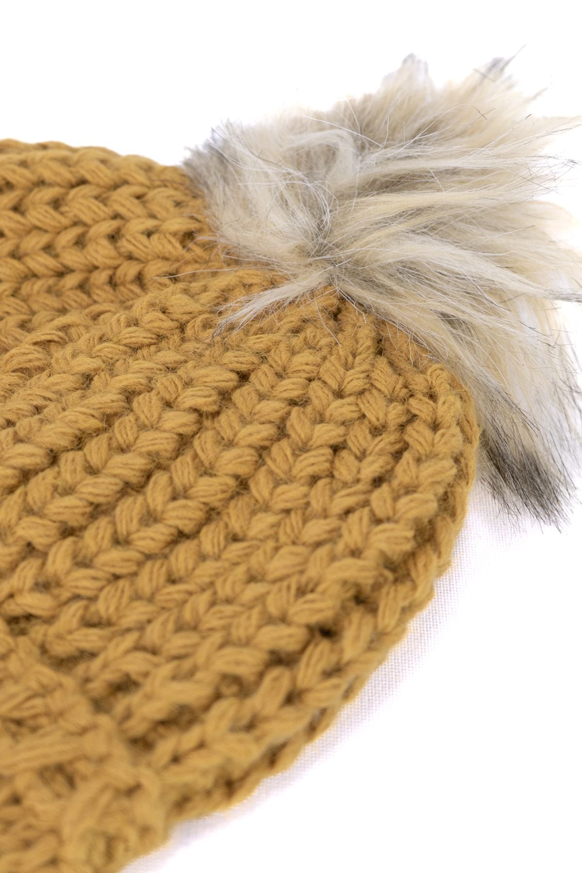 Kadın Kışlık Kalın Ponponlu Bere Pamuklu Örgü Modelli Sıcak Tutar Esnek Rüzgar Geçirmez