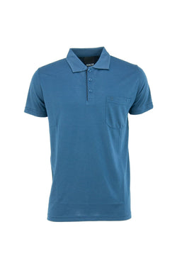 Erkek Polo Yaka Arma Cepli Kısa Kollu Düz Renk Normal Kesim Premium Pamuklu Kumaş T-shirt