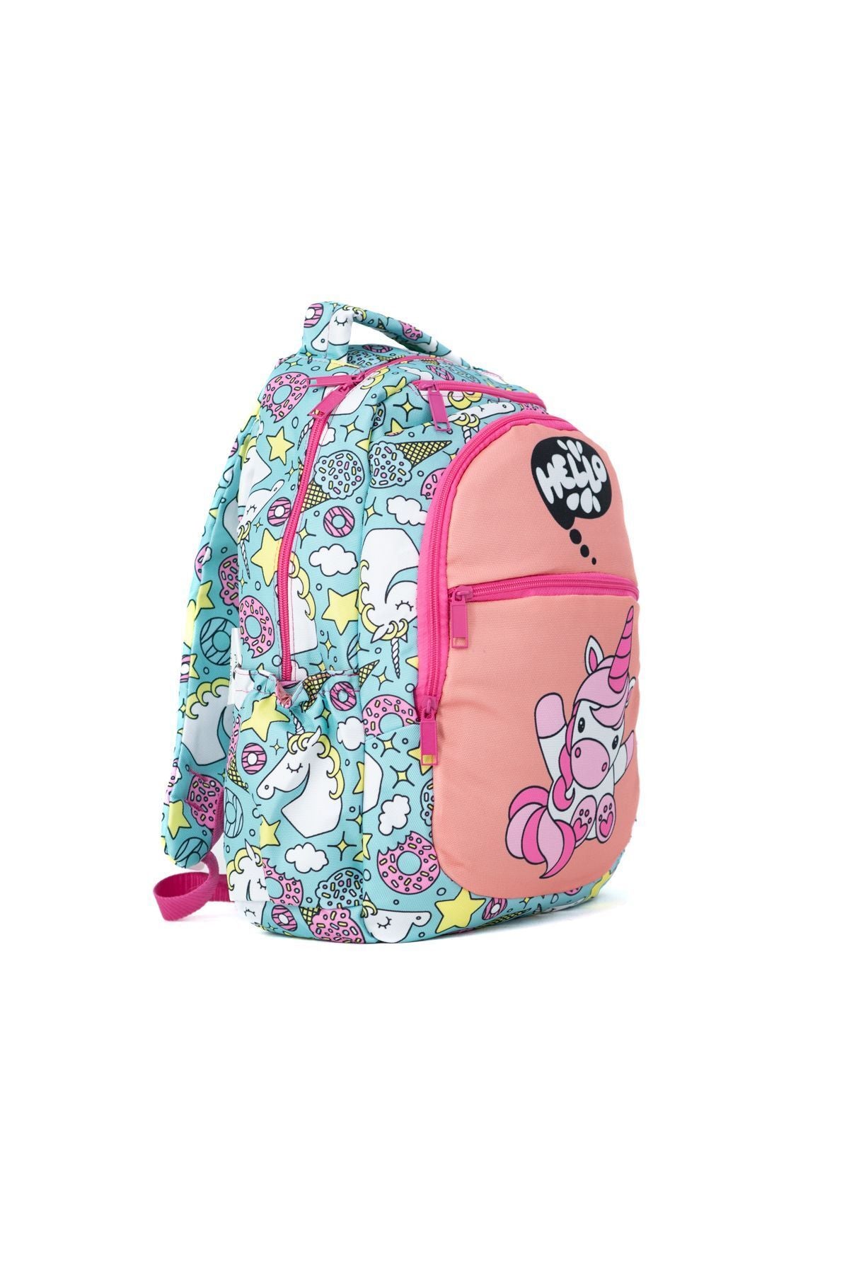 Kız Çocuk ilk ve Ortaokul Sırt Çantası ve Seti Suluk Kalemlik Beslenme Çantası