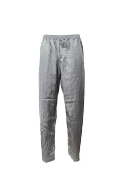 Erkek Saten Kumaş Pijama Pantolon Düz Renk Beli Lastikli Cepsiz Geniş Paça Rahat Kesim