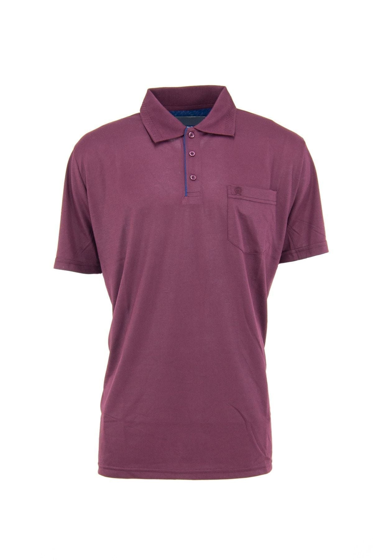 Erkek Polo Yaka Arma Cepli Kısa Kollu Düz Renk Normal Kesim Premium Pamuklu Kumaş T-shirt