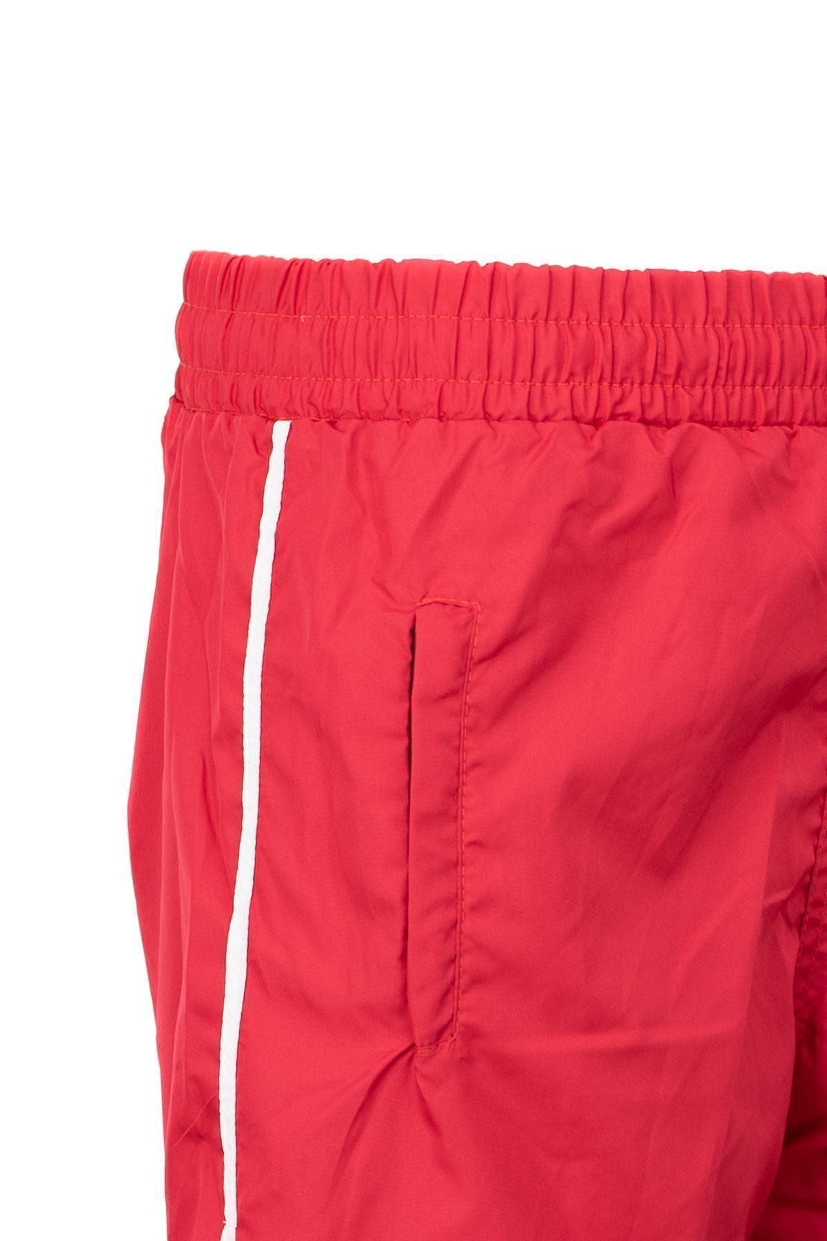 Kadın Deniz Şortu Beli Lastikli ve Bağcıklı Cepli Nakışlı Su Tutmayan Rahat Hafif Kumaş