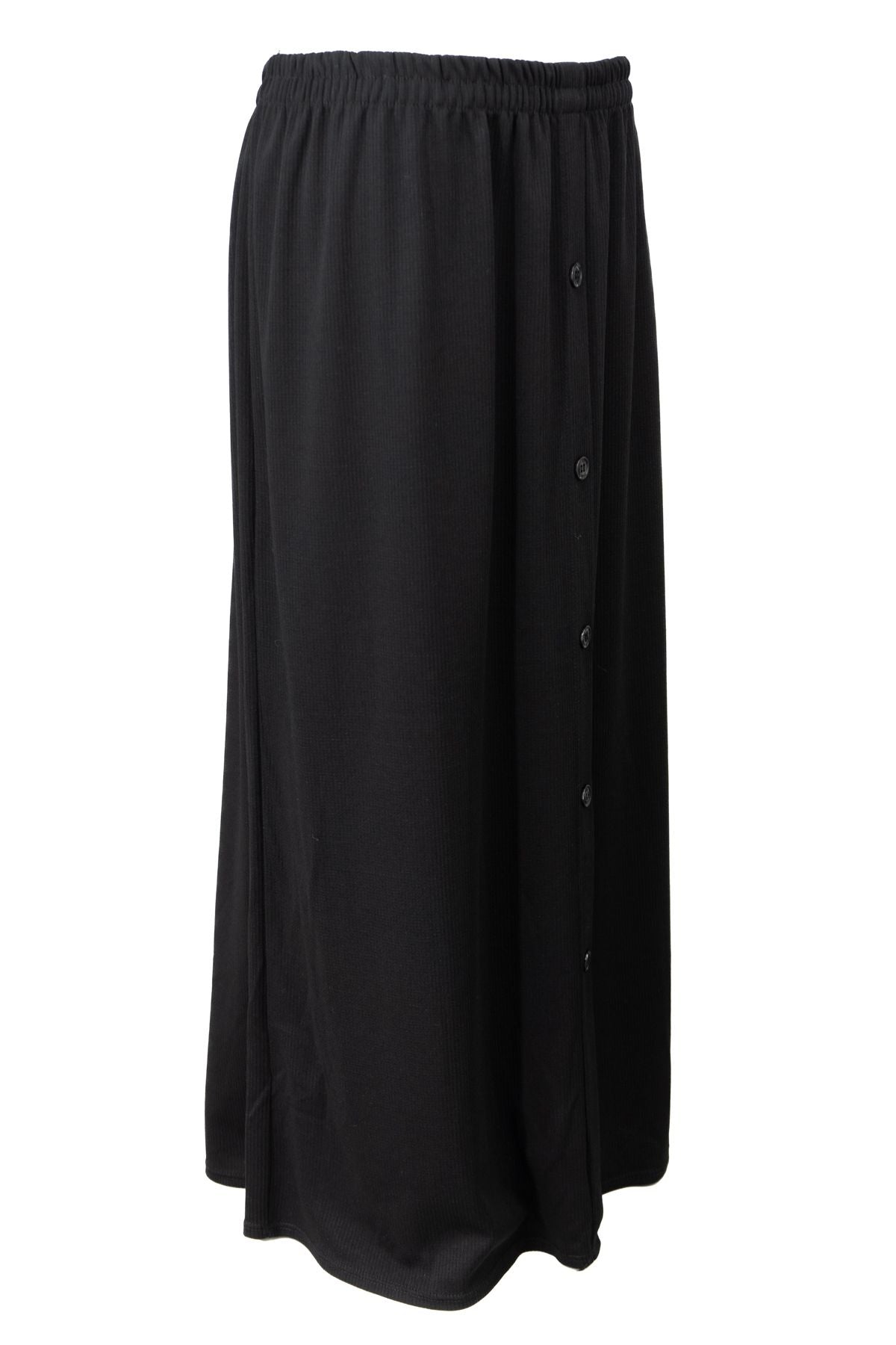 Kadın Kışlık Kalın Anne Etek Pamuklu Burgu Kumaş Düğme Modelli Lastikli Rahat Kesim