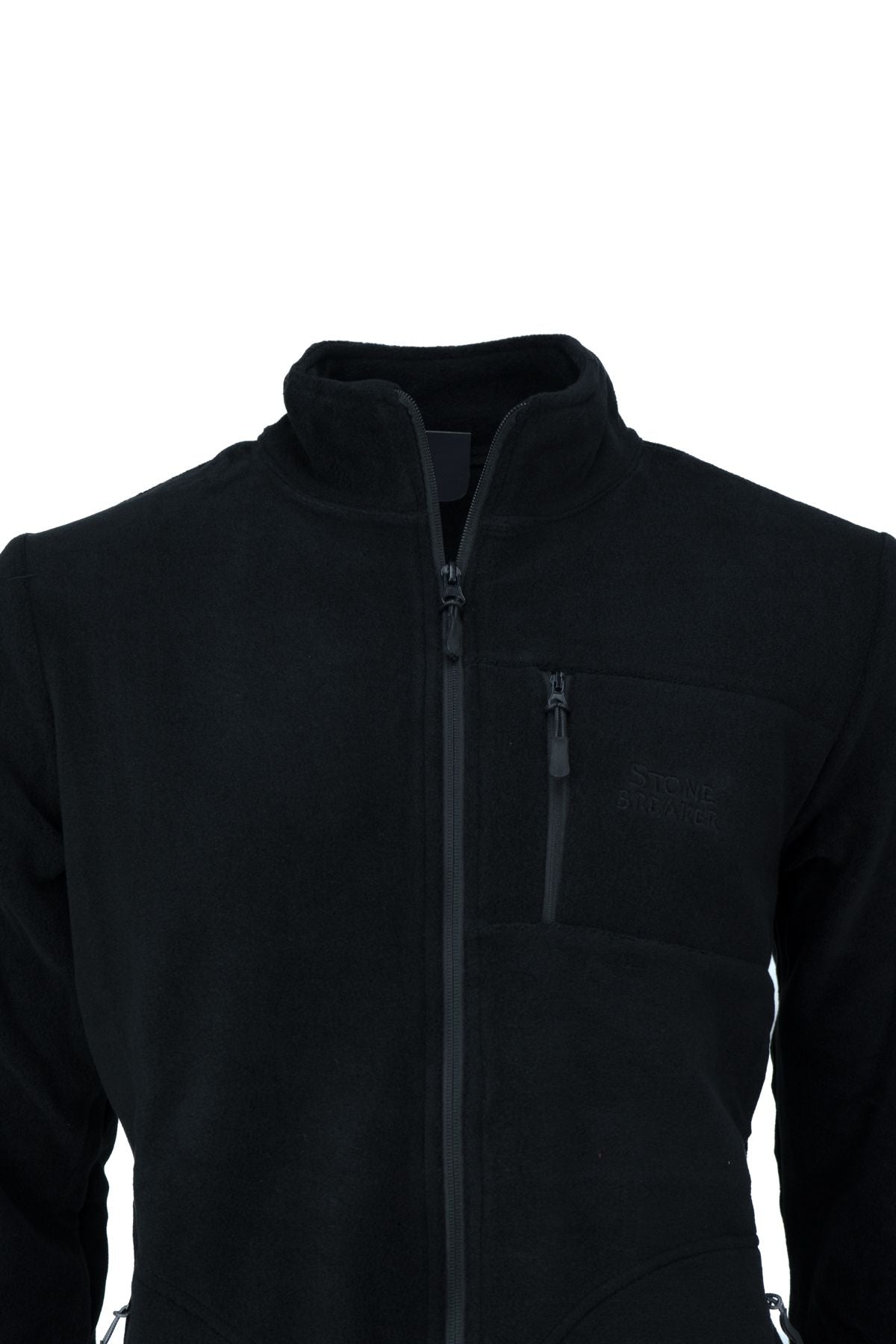 Erkek Kışlık Polar Sweatshirt Hırka Önü Ve Cepleri Fermuarlı Hakim Yaka TamKalıp Antipilling
