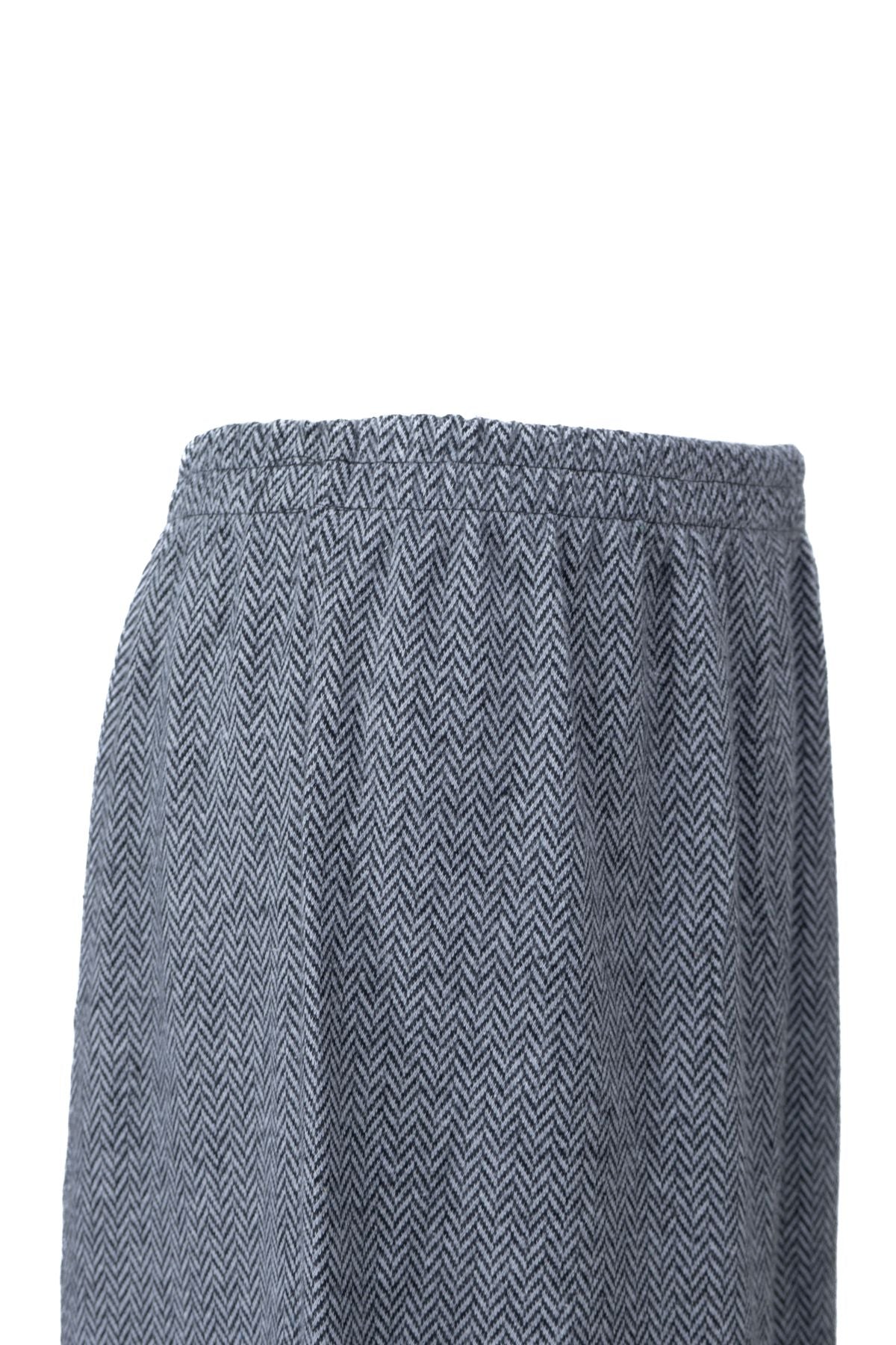 Kadın Kışlık Kalın Anne Etek Pamuklu Jakarlı Kumaş Çiçek Desenli Beli Lastikli Rahat Kesim