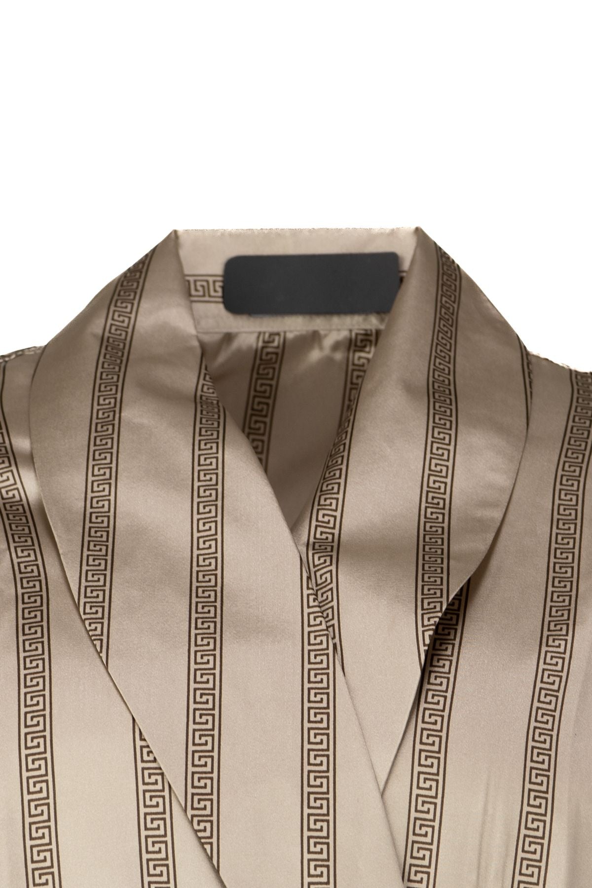 Erkek Klasik Model Röpteşambır Şık Saten Örme Cepli Klasik Rob Beli Kuşaklı Cepli Tam Kalıp