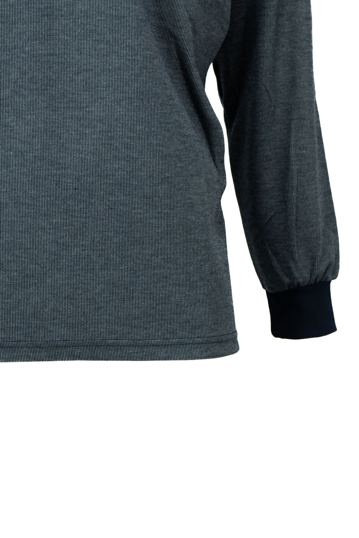 Erkek Mevsimlik Kazak Pamuklu Düğmeli Polo Yaka Cepli Uzun Kollu Han Desenli Rahat Kesim