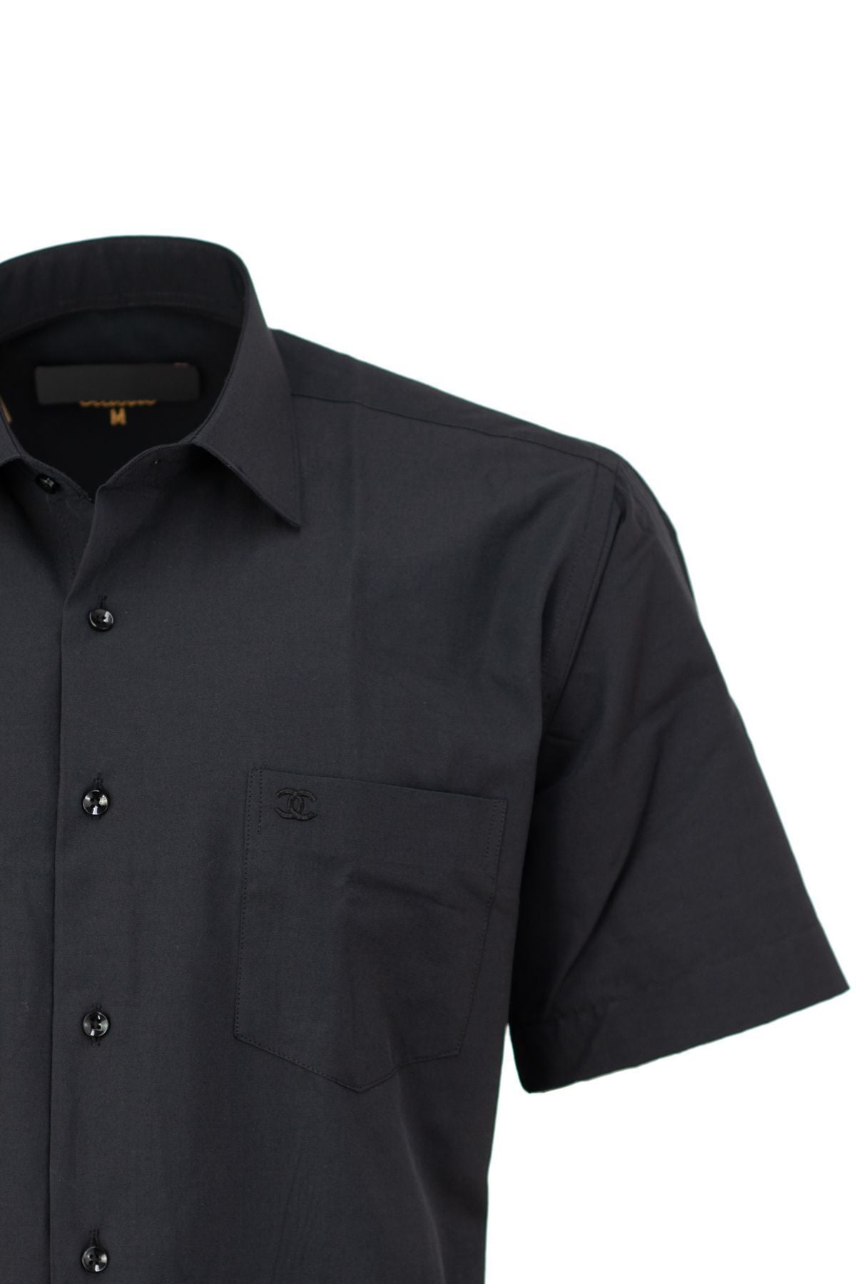 Erkek Kısa Kollu Gömlek Premium Pamuklu Kumaş Kısa Kollu Cepli Tam Kalıp Rahat Kesim