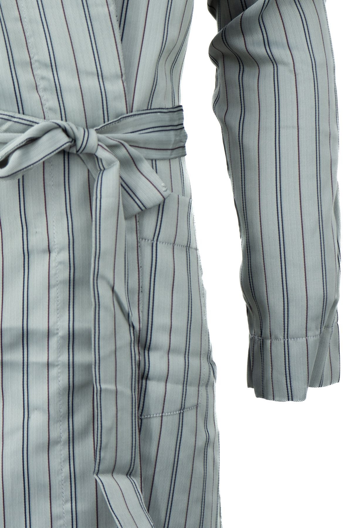 Erkek Modern Klasik Model Röpteşambır Premium %100 Pamuk Cepli Rob Beli Kuşaklı Cepli Rahat