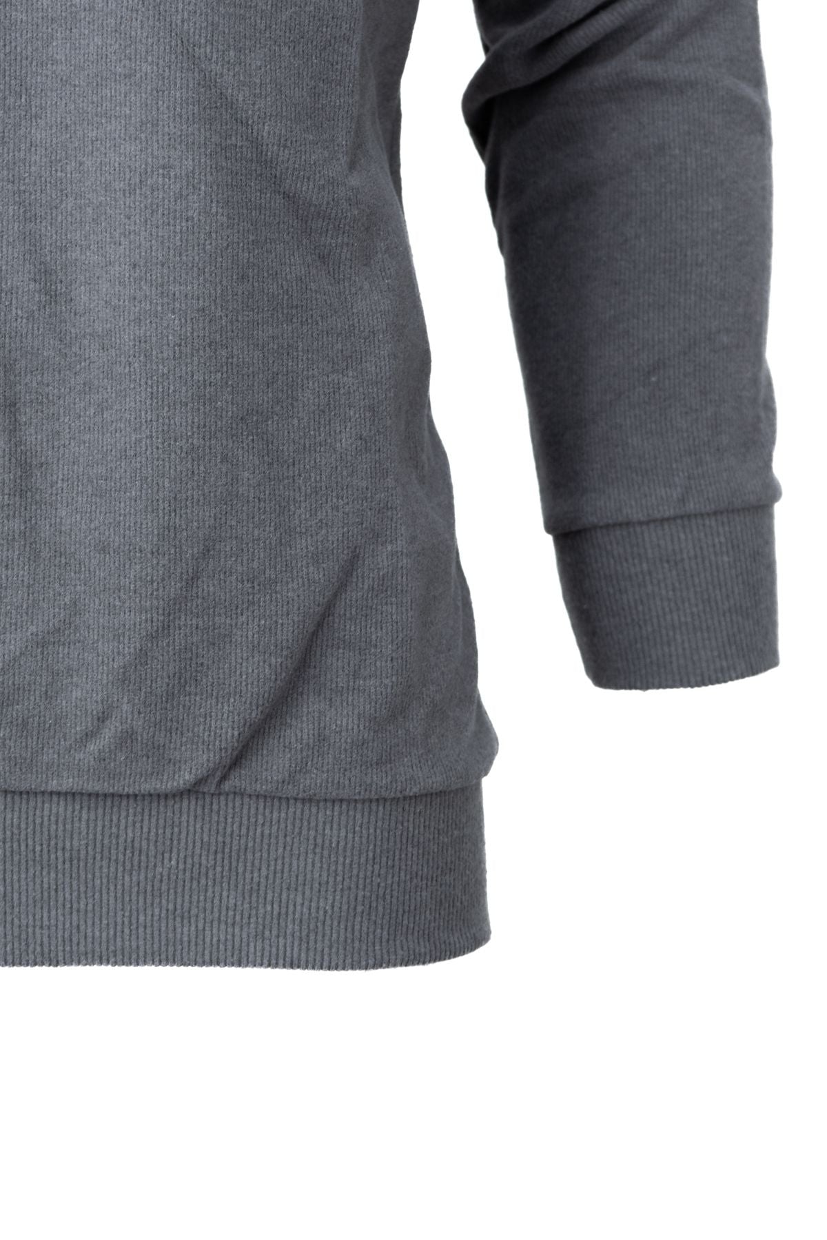 Erkek Kışlık Polo Yaka Kazak Pamuklu Örme Şardonlu Selanik Düğmeli Cepli Rahat Tam Kalıp