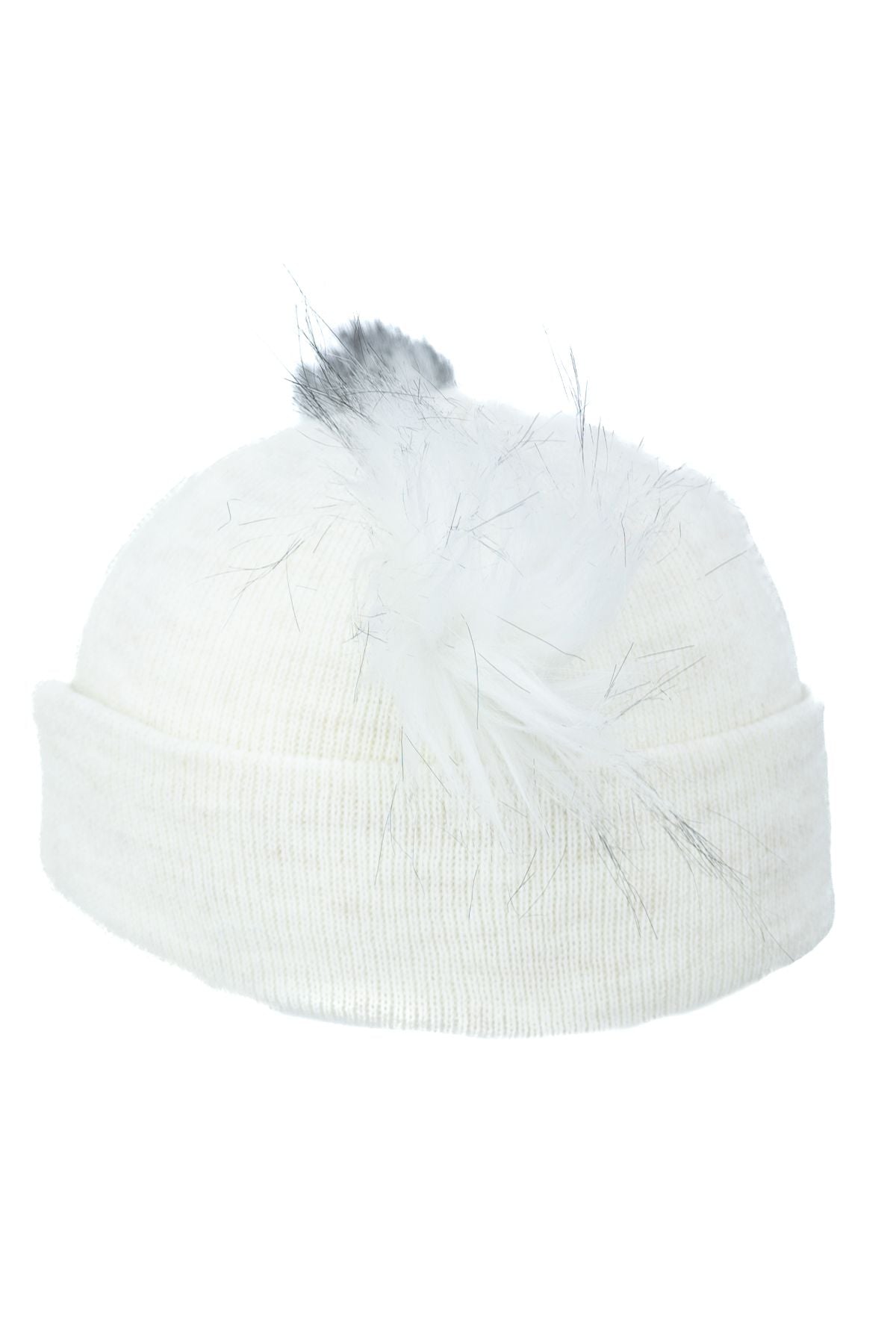 Kız Çocuk Kışlık Kalın Bere Çift Ponpon Model Pamuklu Katlamalı Sıcak Tutar Esnek Rahat