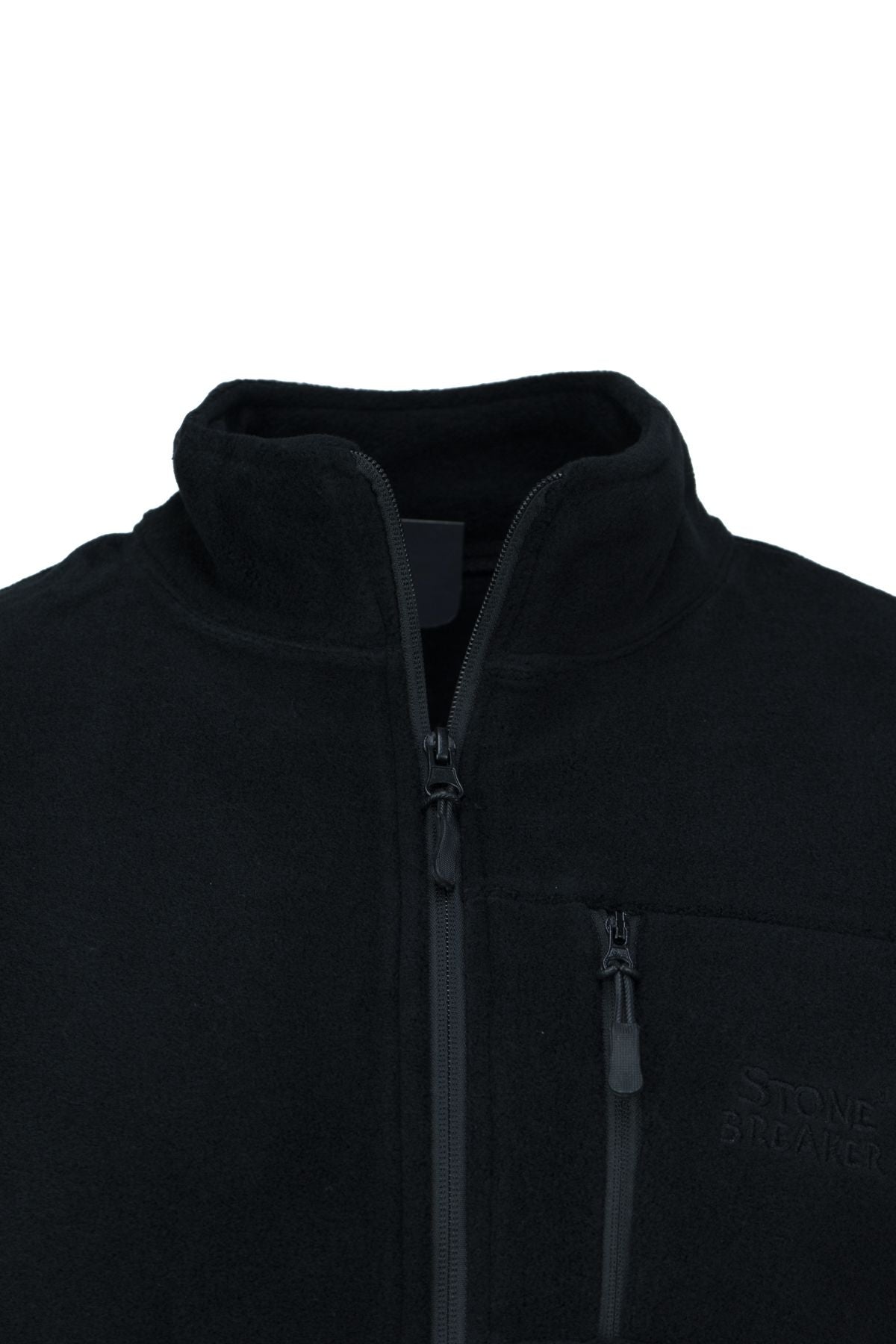 Erkek Kışlık Polar Sweatshirt Hırka Önü Ve Cepleri Fermuarlı Hakim Yaka TamKalıp Antipilling