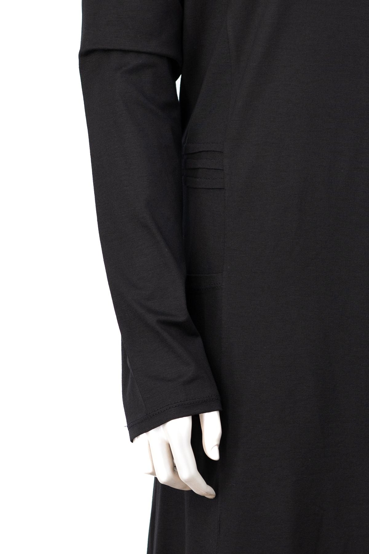 Kadın Uzun Anne Hırka Önü Düğmeli Cepli Rahat Kesim Likralı V Yaka Turlu Viskon Penye Kumaş