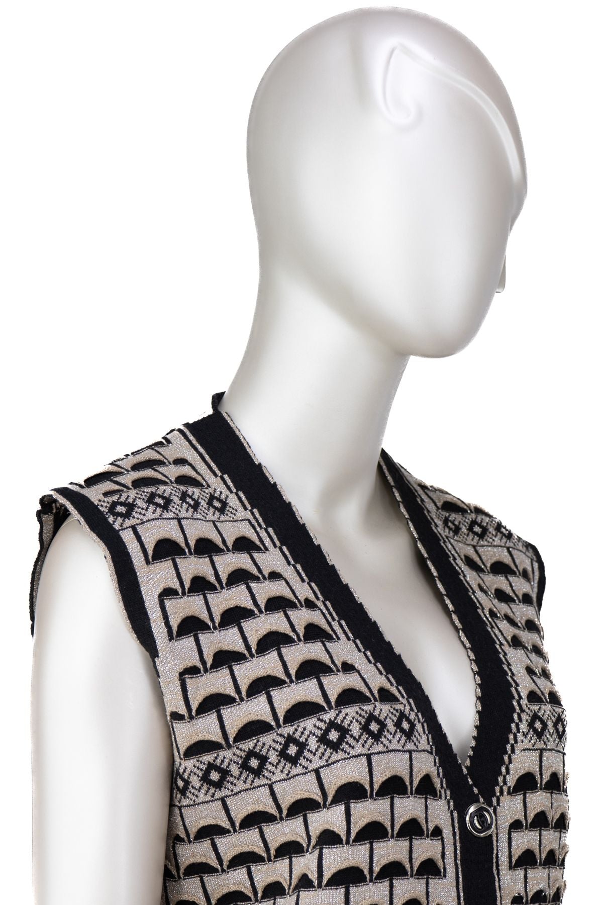 Kadın Kışlık Anne Yelek Pamuklu Triko Örme Şirin Simli Önden Düğmeli Çift Cepli Rahat Kesim