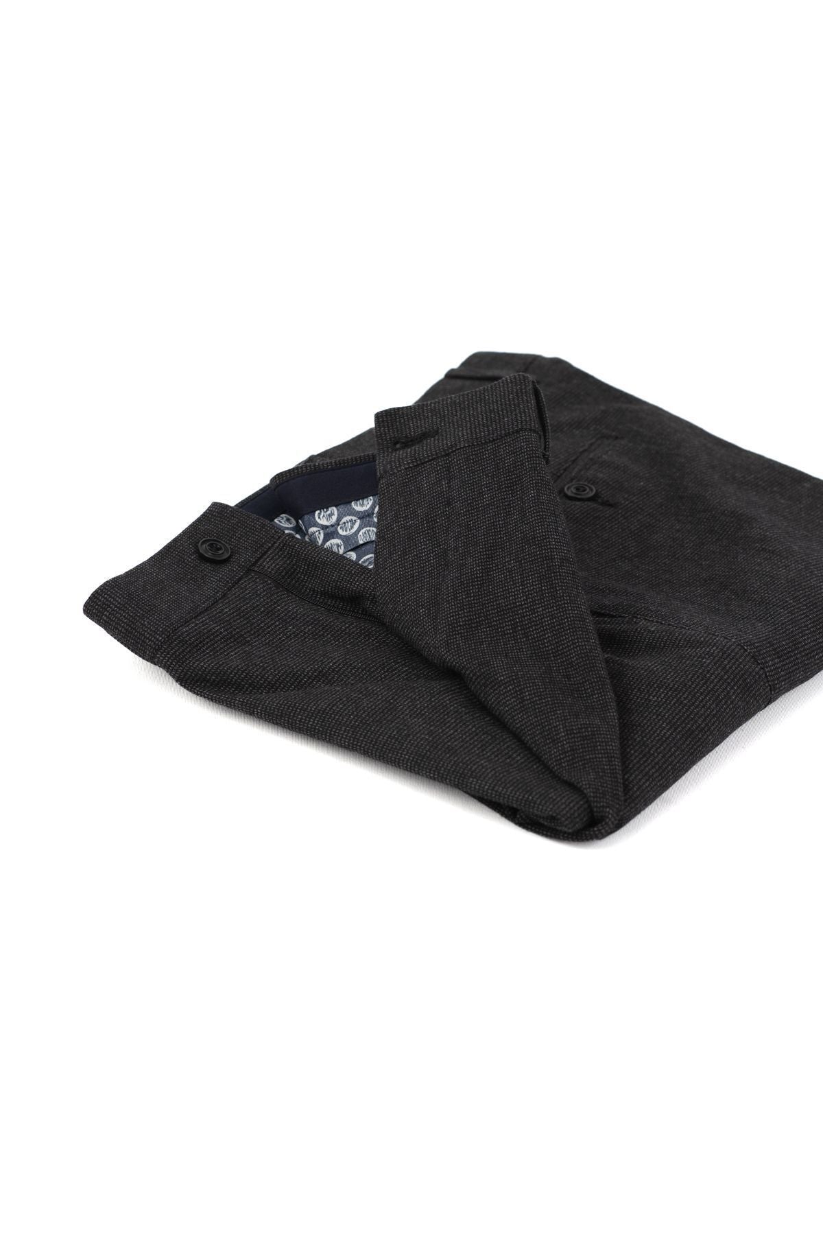 Erkek Mevsimlik Düz Paça Yandan Cepli Rahat Tam Kalıp Klasik Pamuklu Kanva Kumaş Pantolon