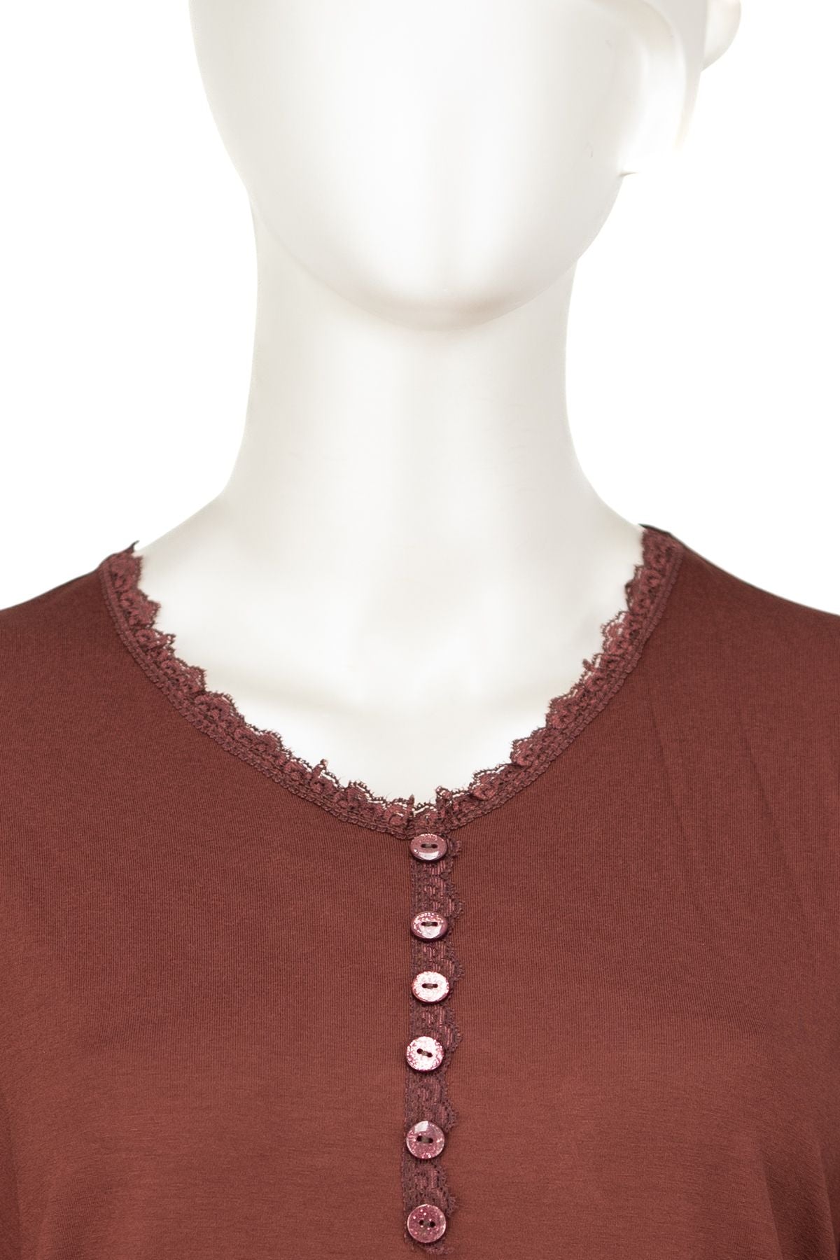 Kadın Turlu Viskon Penye Kumaş Anne Bluz Şık Fırfırlı V Yaka Normal Kesim Tam Kalıp Likralı