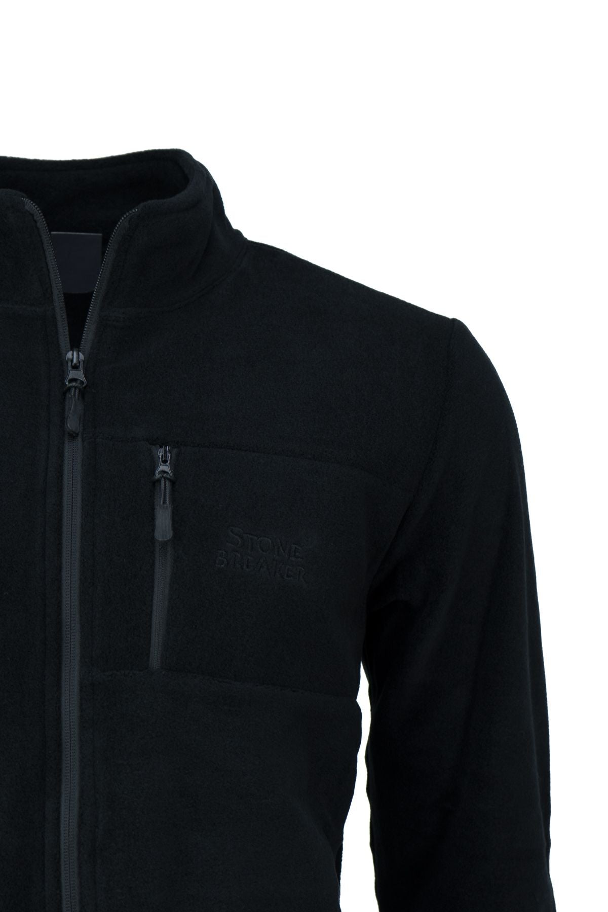 Erkek Kışlık Polar Sweatshirt Hırka Önü Ve Cepleri Fermuarlı Hakim Yaka TamKalıp Antipilling