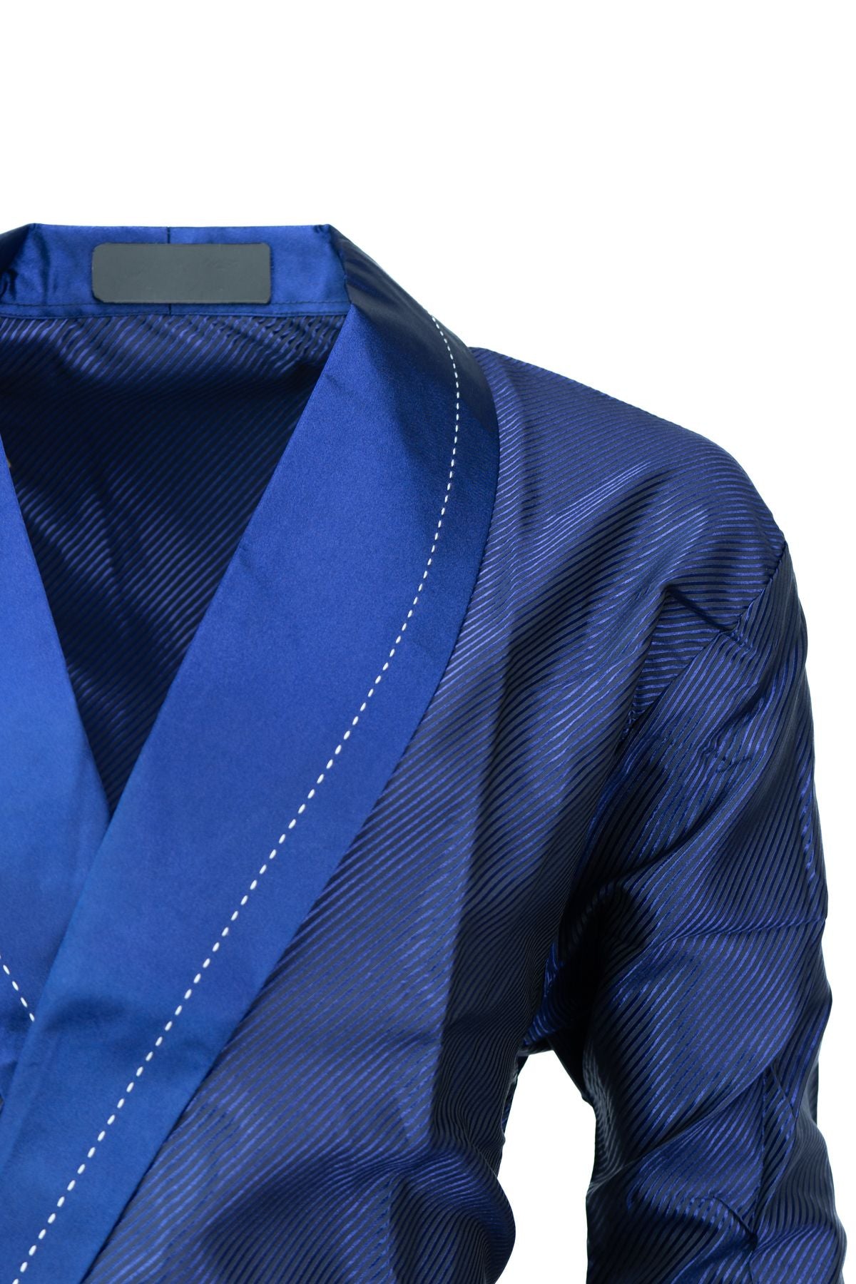 Erkek Şık Klasik Model Röpteşambır Premium Saten Kumaş Soft Model Cepli Rob Beli Kuşaklı