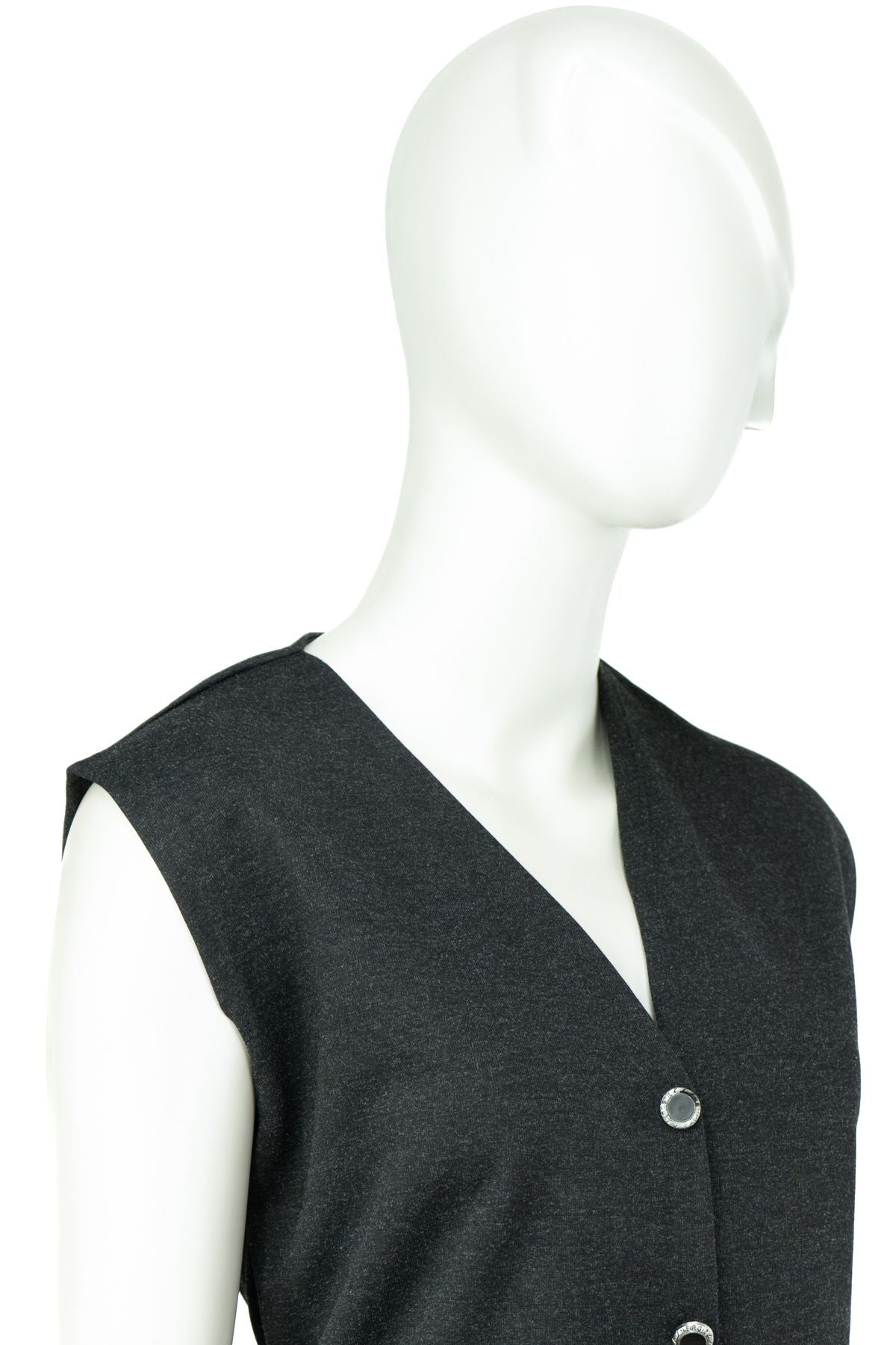 Kadın Kışlık Anne Yelek Modern Ecrin Örme Önü Düğmeli Çift Cepli Düz Renk Sahra Model