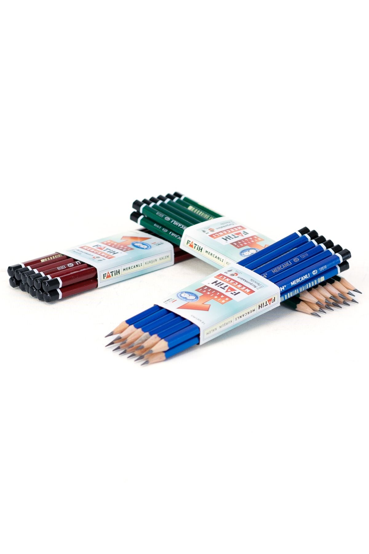 Kırtasiye Fatih Mercanlı Kurşun Kalem HB Yumuşak Uçlu Ergonomik Tasarım Dayanıklı 36 lı Set