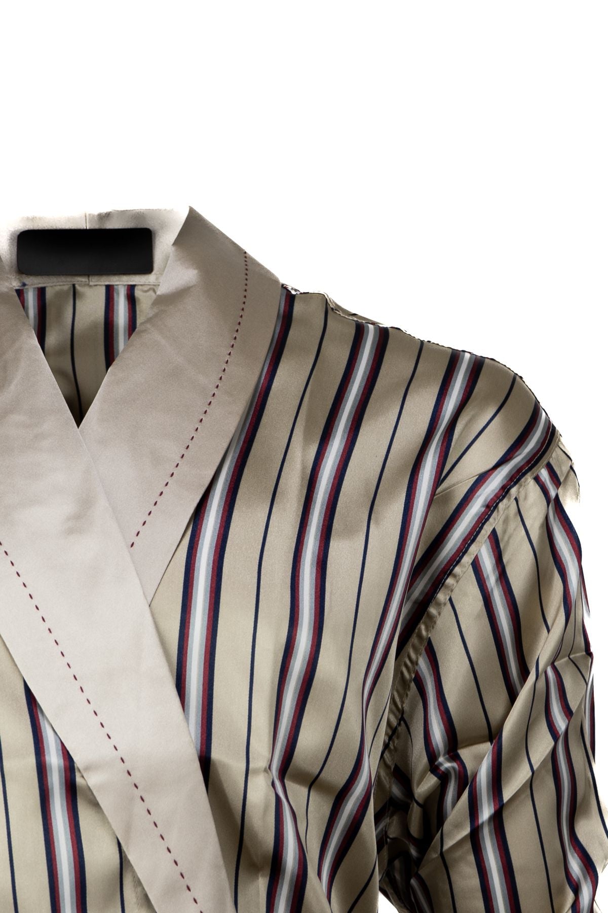 Erkek Klasik Model Röpteşambır Premium Saten Örme Cepli Klasik Rob Beli Kuşaklı Cepli