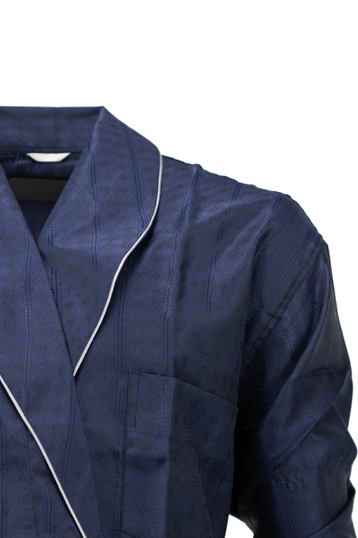 Erkek Klasik Model Röpteşambır Premium ipeksi Saten Dokuma Cepli Comfort Fit Tam Kalıp