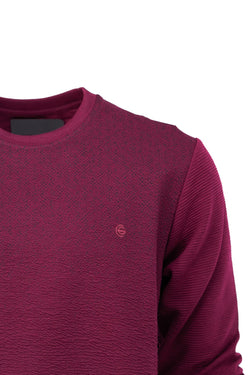 Erkek Mevsimlik Doğal Pamuklu Şık Sweatshirt Bisiklet Yaka Panolu Rahat Kesim Tam Kalıp