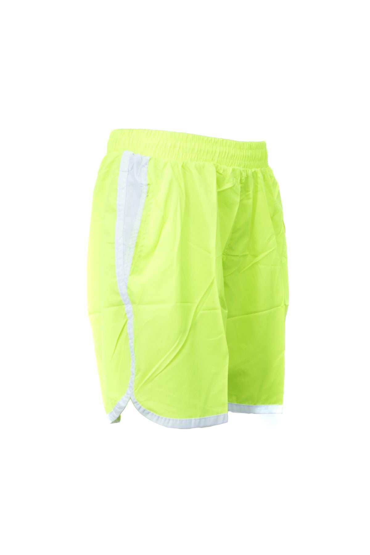 Kadın Deniz Şortu Beli Lastikli ve Bağcıklı Cepli Nakışlı Su Tutmayan Rahat Hafif Kumaş