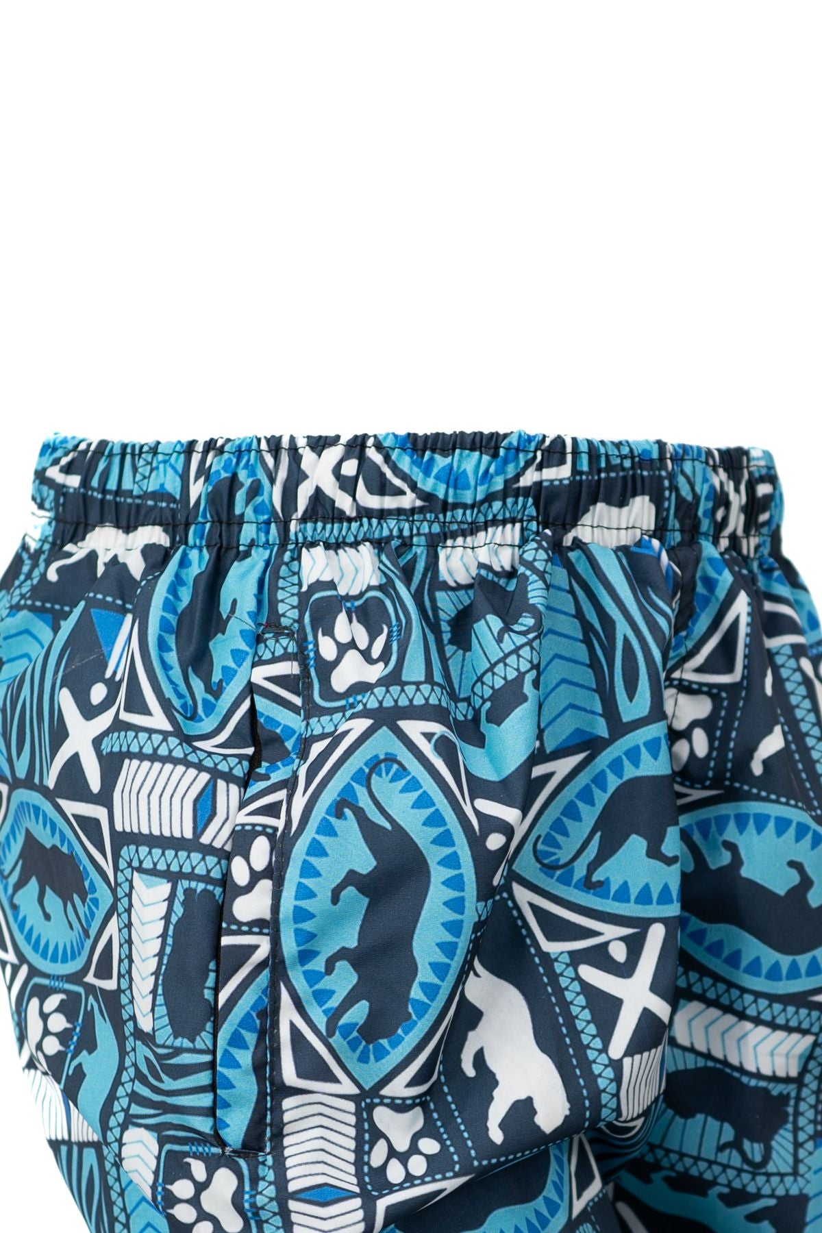 Erkek Çocuk Deniz Şortu 5-12 Yaş içi Fileli Lastikli ve Bağcıklı Su Tutmayan Hafif Kumaş