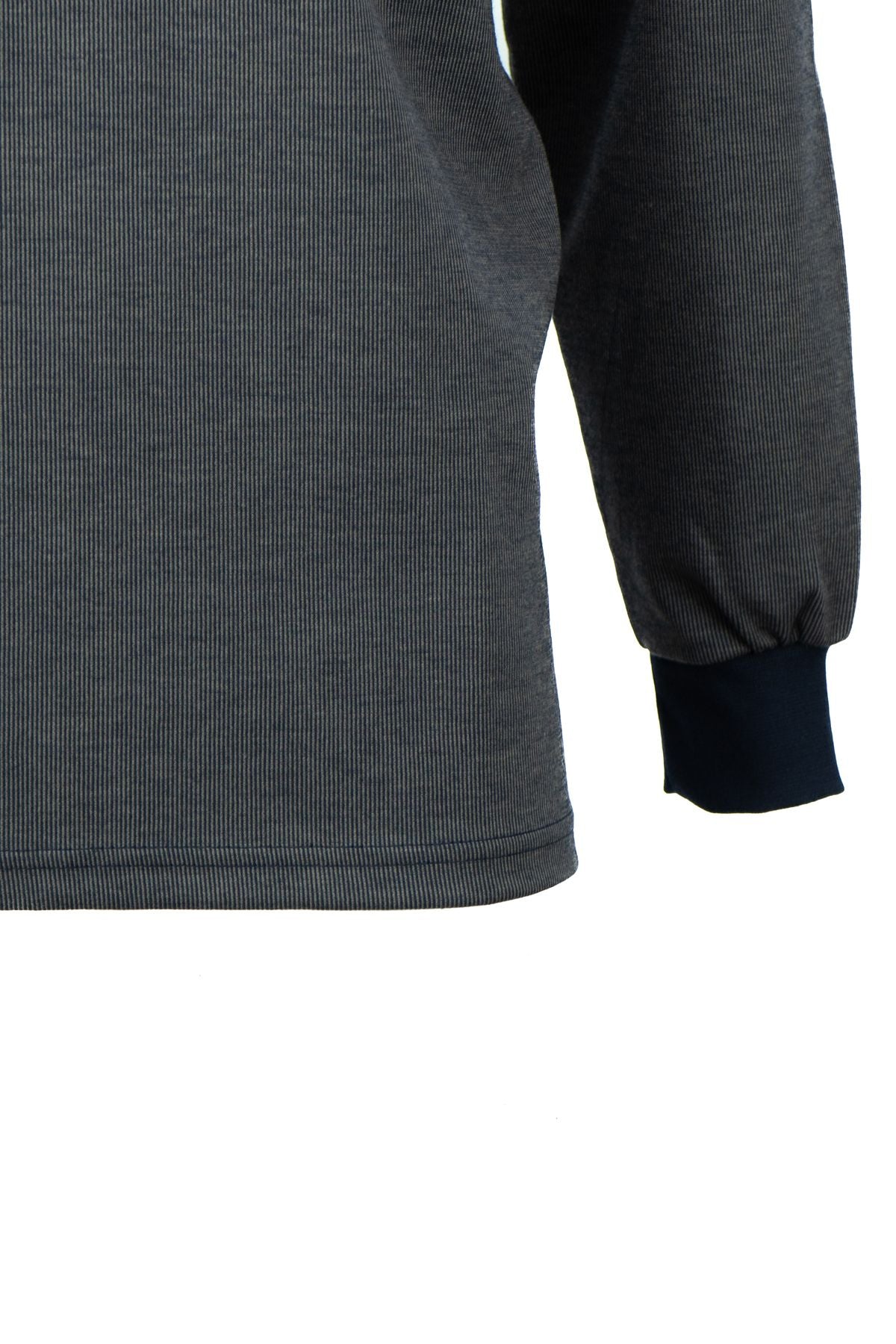 Erkek Mevsimlik Kazak Pamuklu Düğmeli Polo Yaka Cepli Uzun Kollu Han Desenli Rahat Kesim