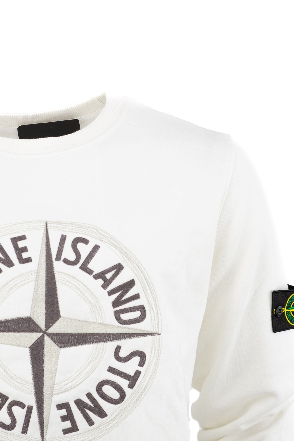 Erkek Mevsimlik Stone Premium Pamuklu Kumaş iki iplik Sweatshirt Logolu Model Regular Fit