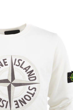 Erkek Mevsimlik Stone Premium Pamuklu Kumaş iki iplik Sweatshirt Logolu Model Regular Fit