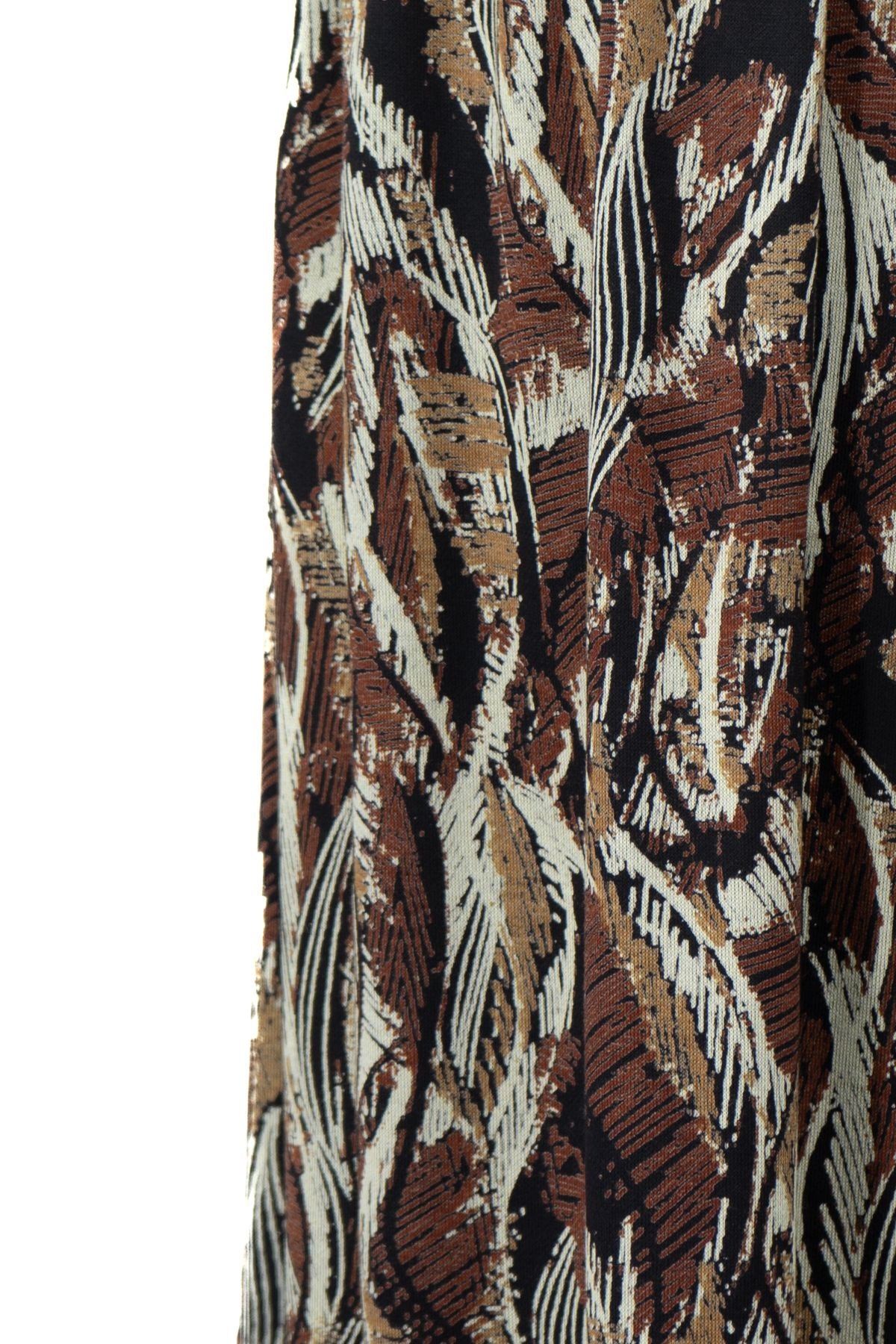 Kadın Anne Parçalı Etek Viskon Kumaş Pastelim Desenli Beli Lastikli Rahat Kesim Tam Kalıp