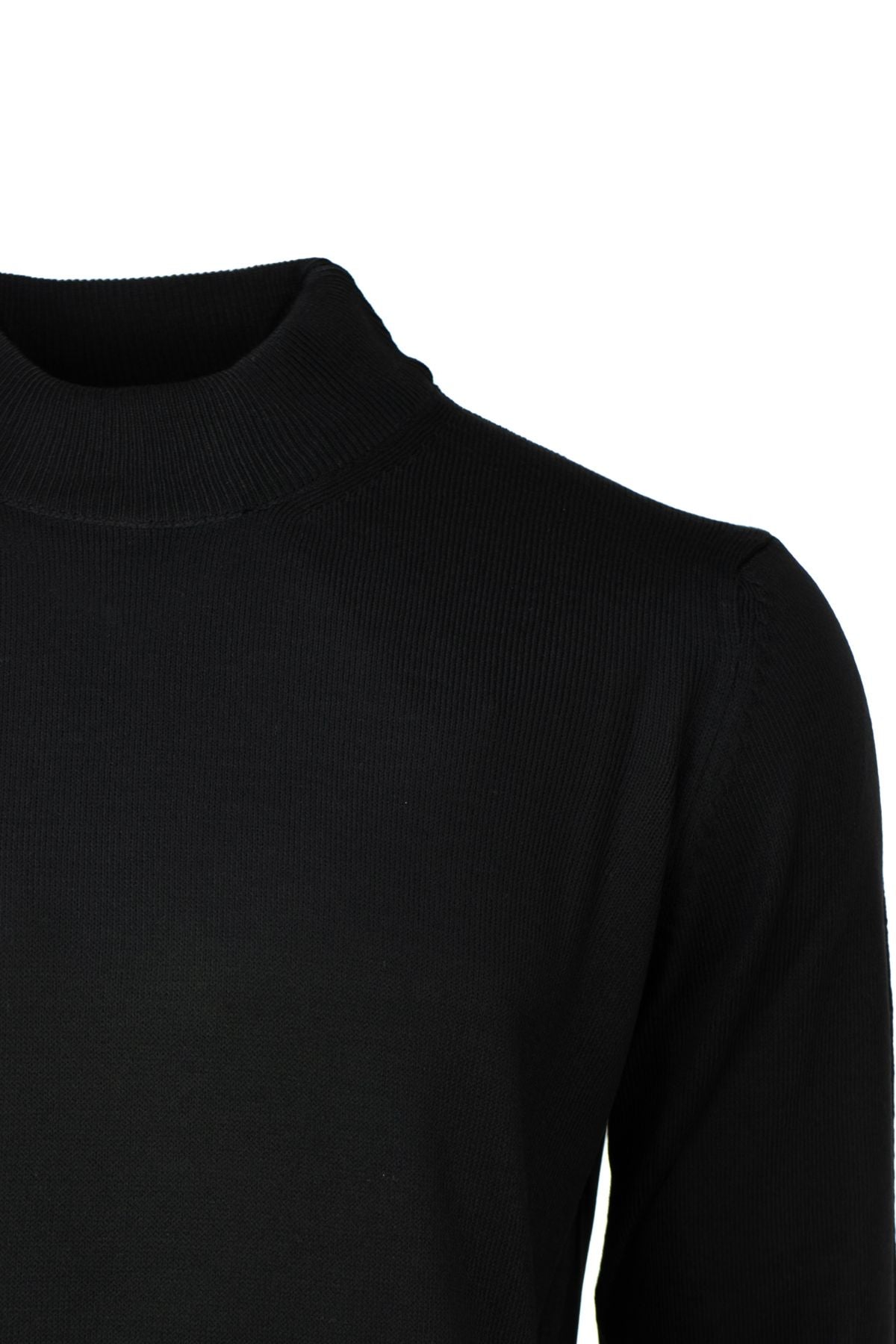 Erkek Kışlık Yarım Balıkçı Yaka Kazak Pamuklu Marina Örme Uzun Kollu Düz Renk Rahat Kesim