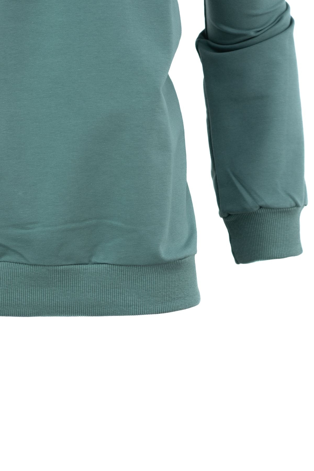 Erkek Mevsimlik Yarım Fermuarlı TamKalıp Likralı Premium Pamuklu Kumaş iki iplik Sweatshirt