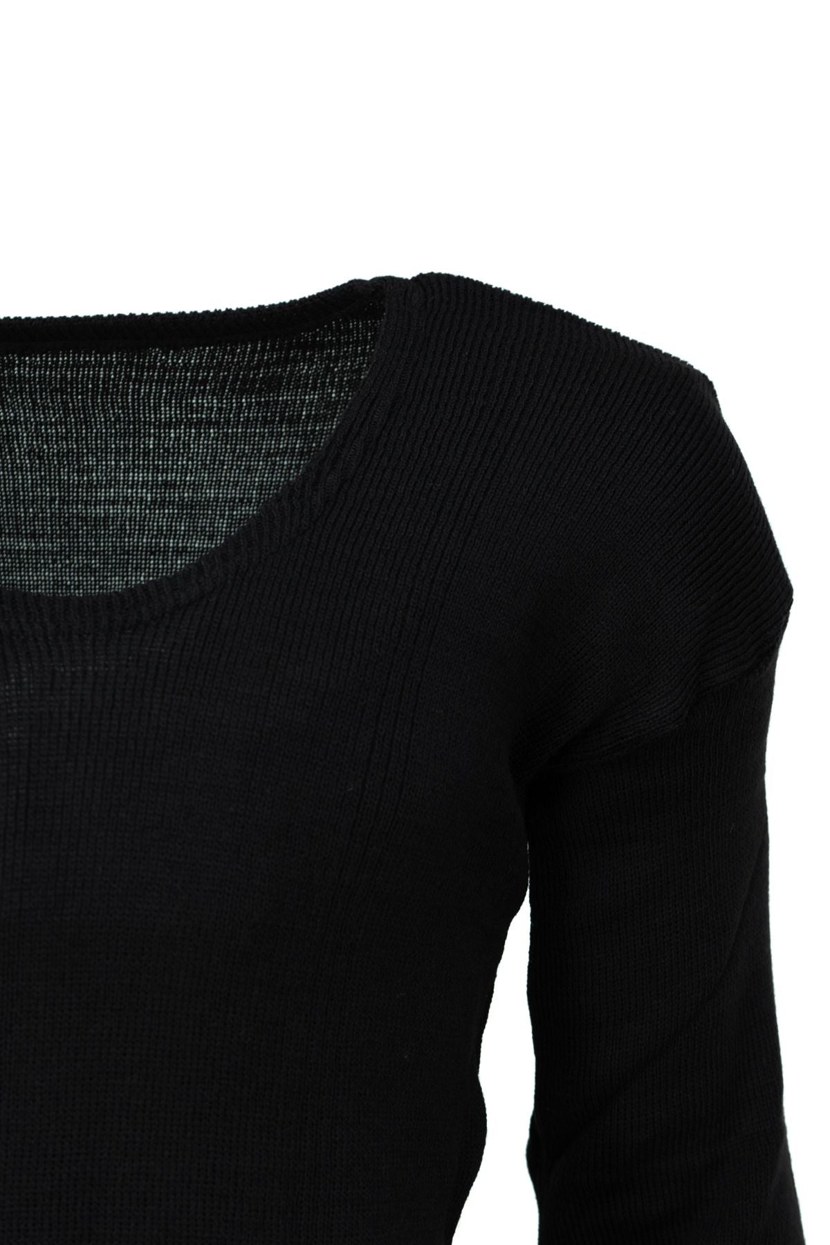 Erkek Kışlık %100 Yün Termal Fanila Uzun Kollu Kalın Klasik Yün Örme Düz Renk Sıcak Tutar