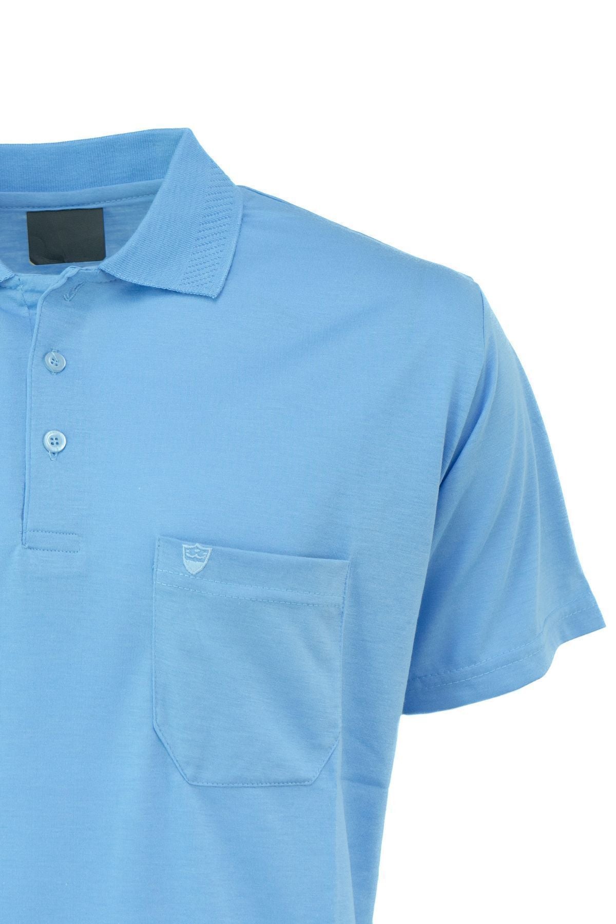 Erkek Polo Yaka Marka Arma Cepli Kısa Kollu Rahat Tam Kalıp Premium Pamuklu Kumaş T-Shirt