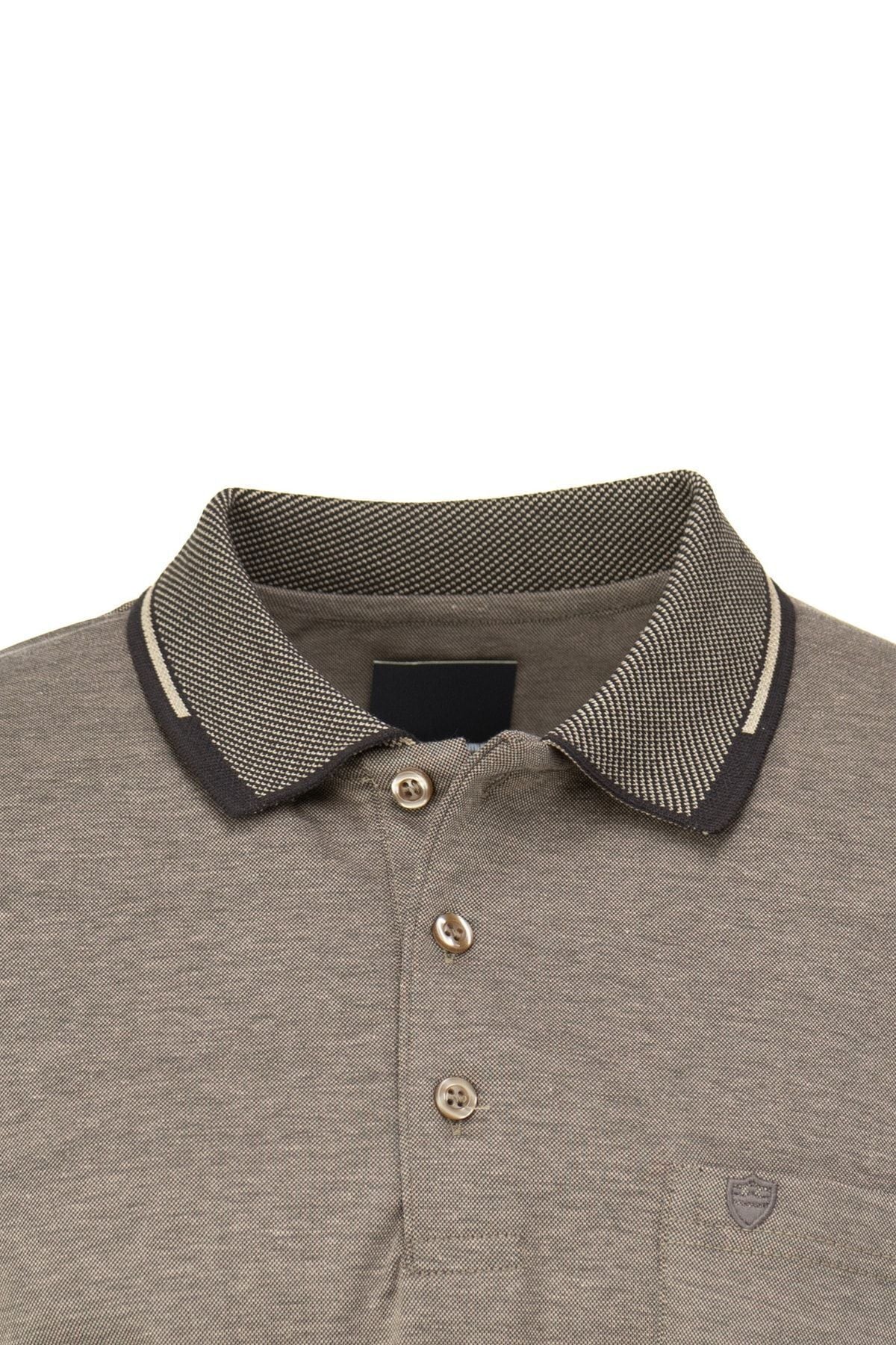 Erkek Polo Yaka Cepli Kısa Kollu Tam Kalıp Premium Pamuklu Merserize Interlok Kumaş T-shirt