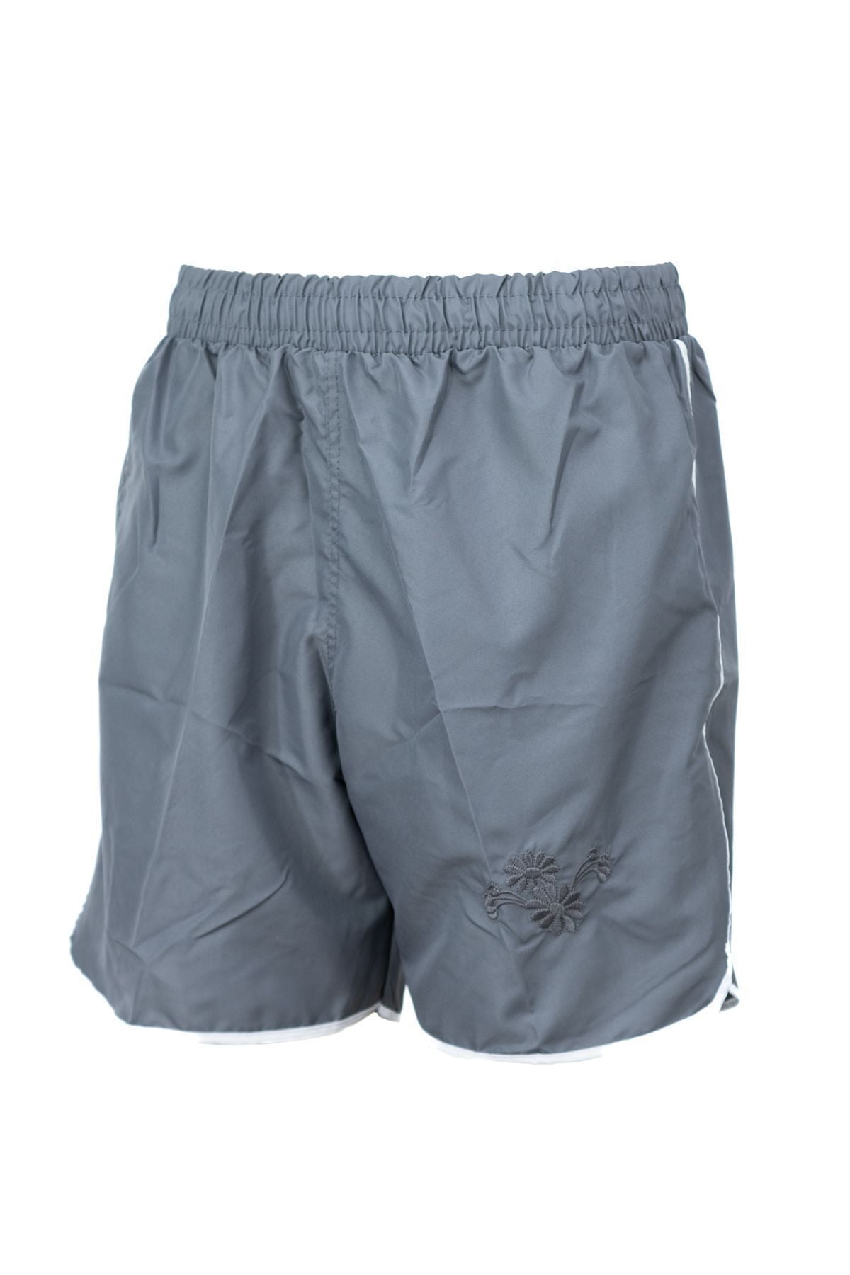 Kadın Deniz Şortu Beli Lastikli ve Bağcıklı Cepli Nakışlı Su Tutmayan Rahat Hafif Kumaş