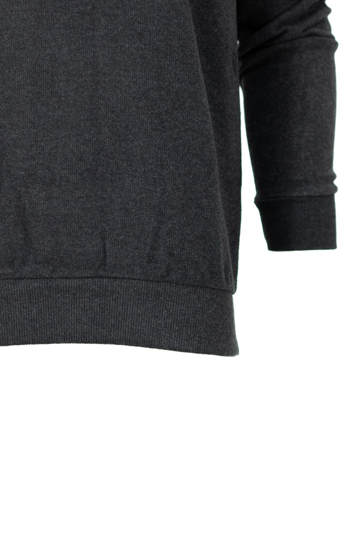 Erkek Kışlık Şardonlu Premium Pamuklu Örme Kazak Yarım Fermuarlı Şık Armalı Rahat Tam Kalıp