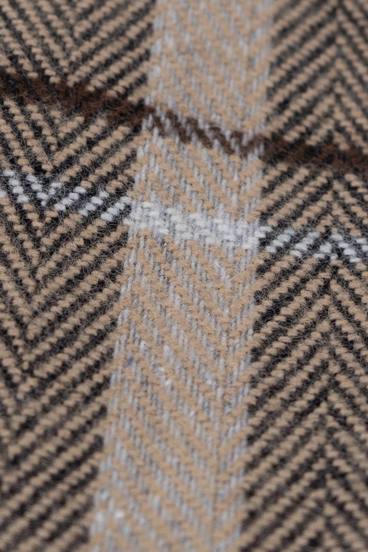 Erkek Kışlık Atkı Kalın Pamuklu Triko Örme Ekose Desenli Sıcak Tutar Rahat Tasarım