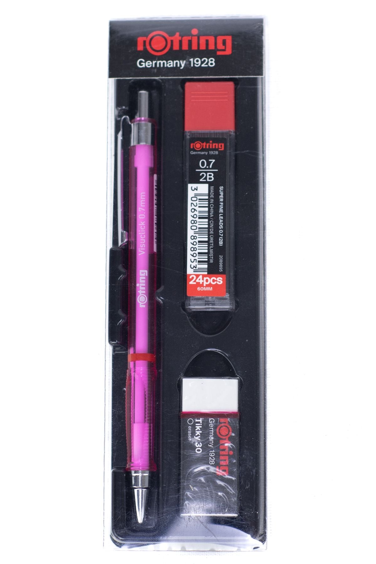 Oppland Kırtasiye Rotring Visuclik 2B Uçlu Kalem Orijinal Silgi Hediyeli 0.7 mm Dayanıklı Set