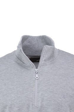 Erkek Mevsimlik Yarım Fermuarlı TamKalıp Likralı Premium Pamuklu Kumaş iki iplik Sweatshirt