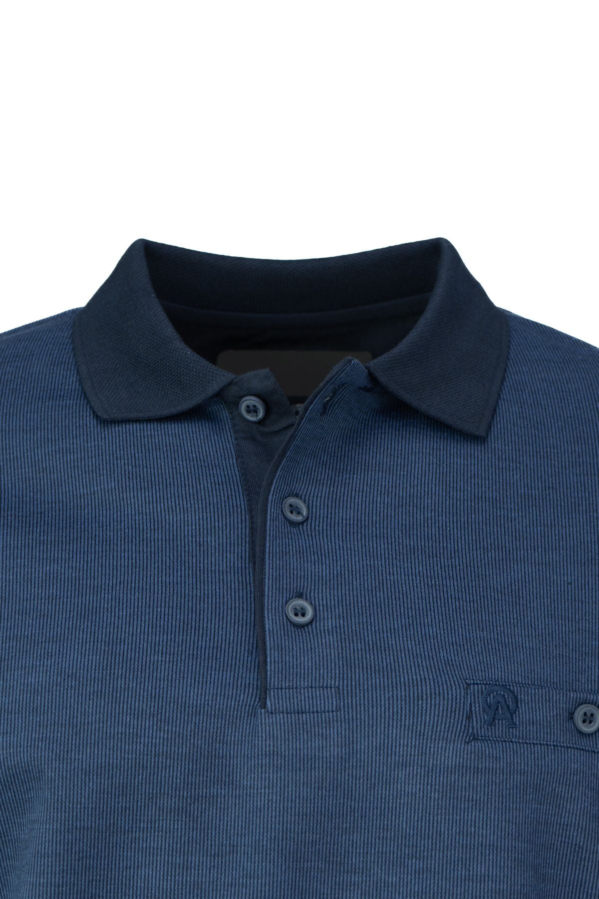 Erkek Mevsimlik Kazak Pamuklu Düğmeli Polo Yaka Cepli Uzun Kollu Han Desenli Rahat Kesim