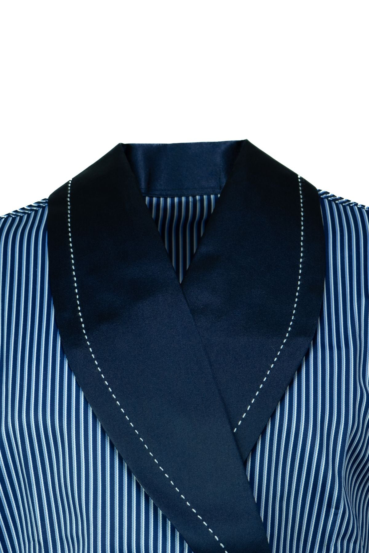 Erkek Klasik Model Röpteşambır Premium Saten Örme Cepli Klasik Rob Beli Kuşaklı Cepli