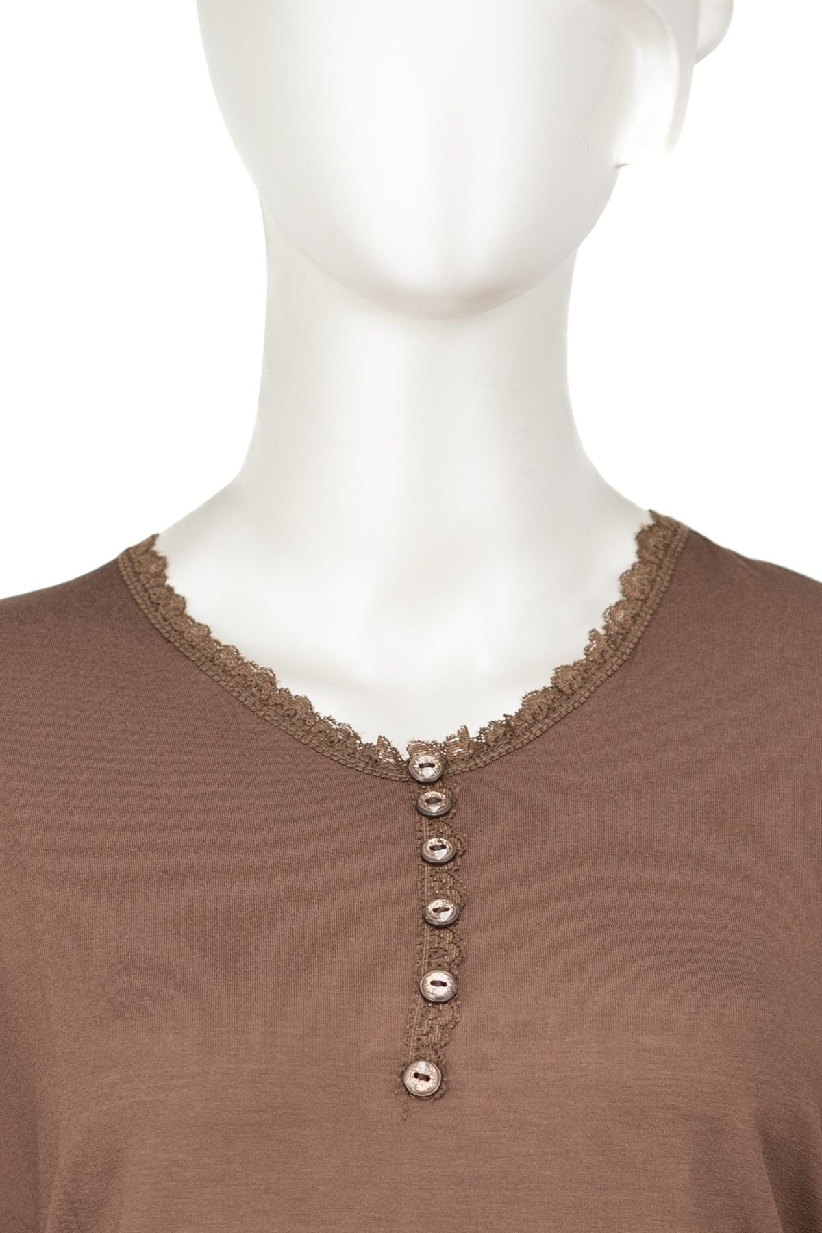 Kadın Turlu Viskon Penye Kumaş Anne Bluz Şık Fırfırlı V Yaka Normal Kesim Tam Kalıp Likralı