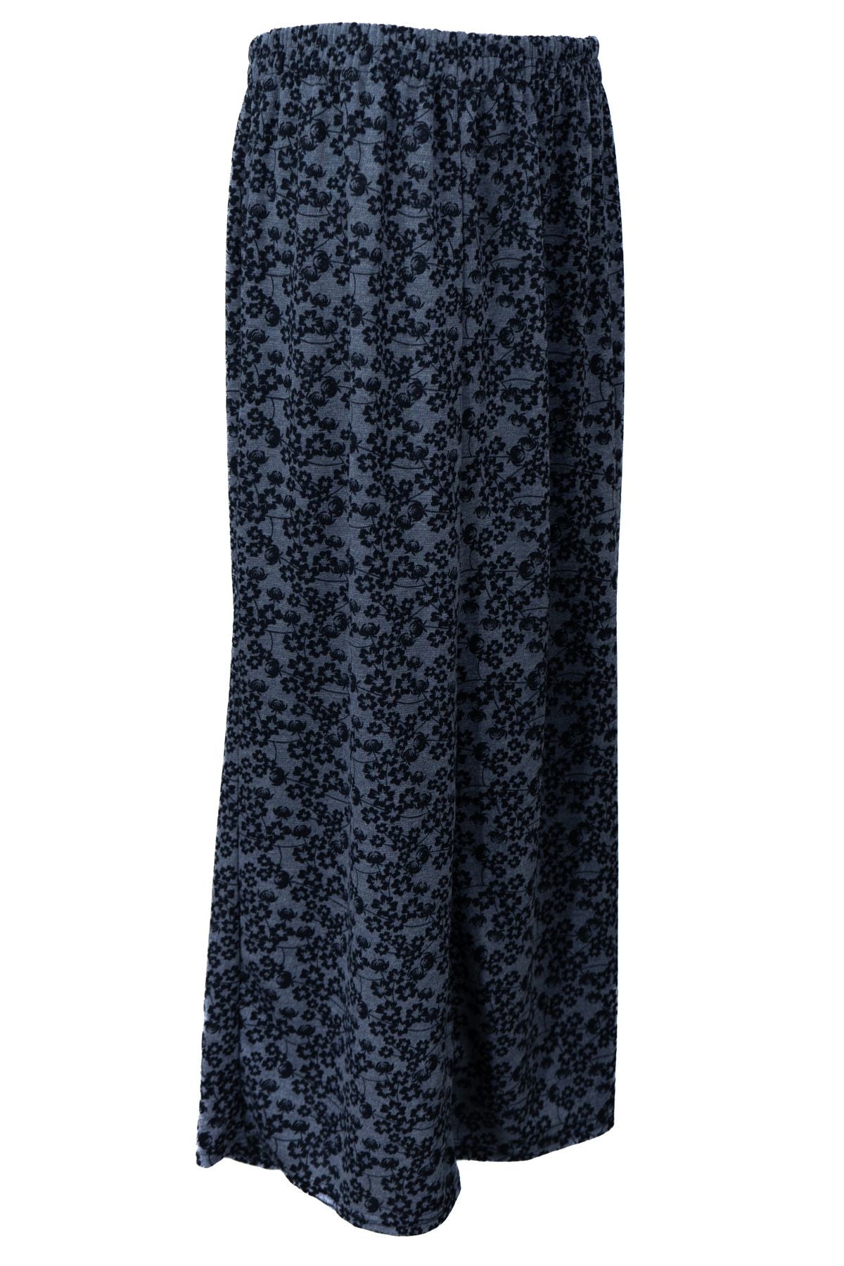 Kadın Kışlık Anne Etek Lizi Kumaş Parçalı Şık Sanat Desenli Beli Lastikli Rahat Kesim